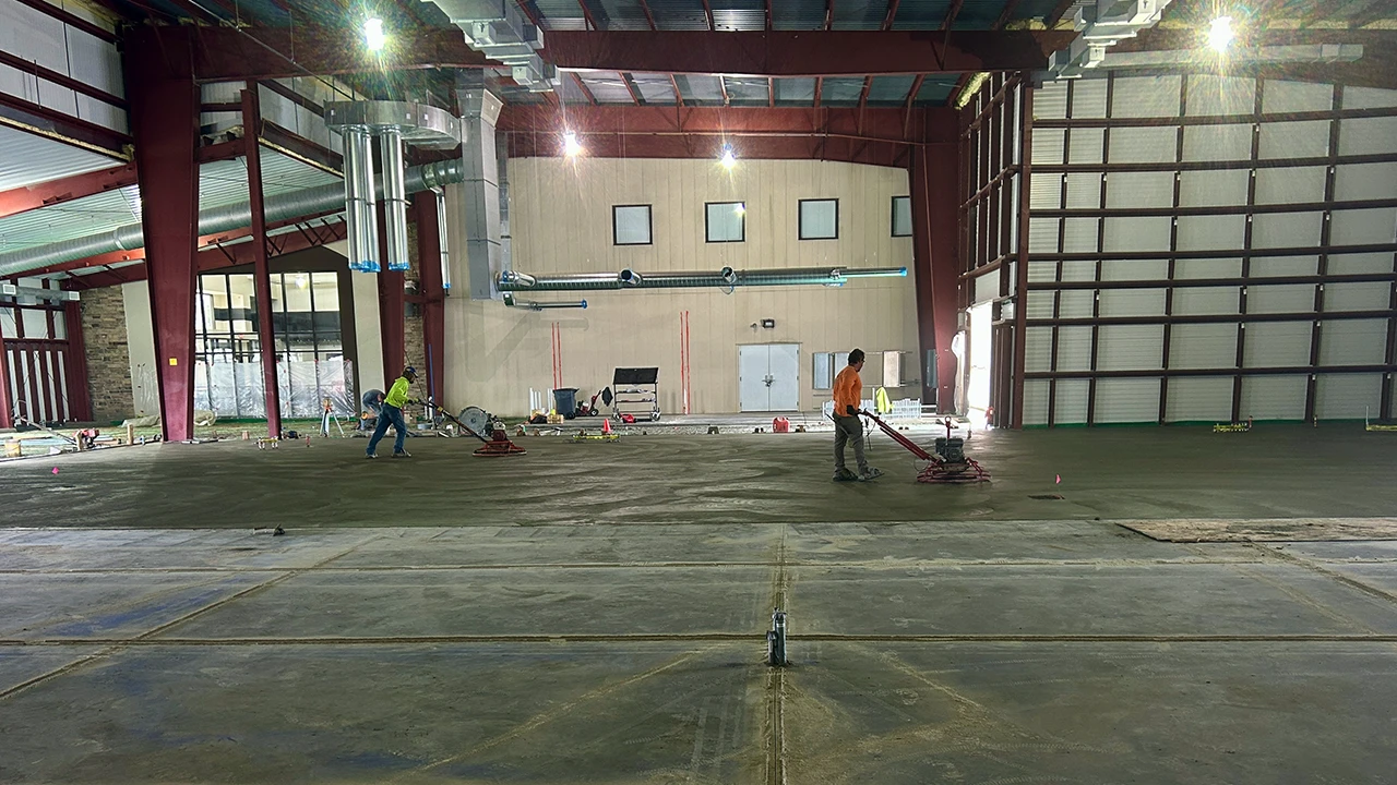 Laying and finishing concrete