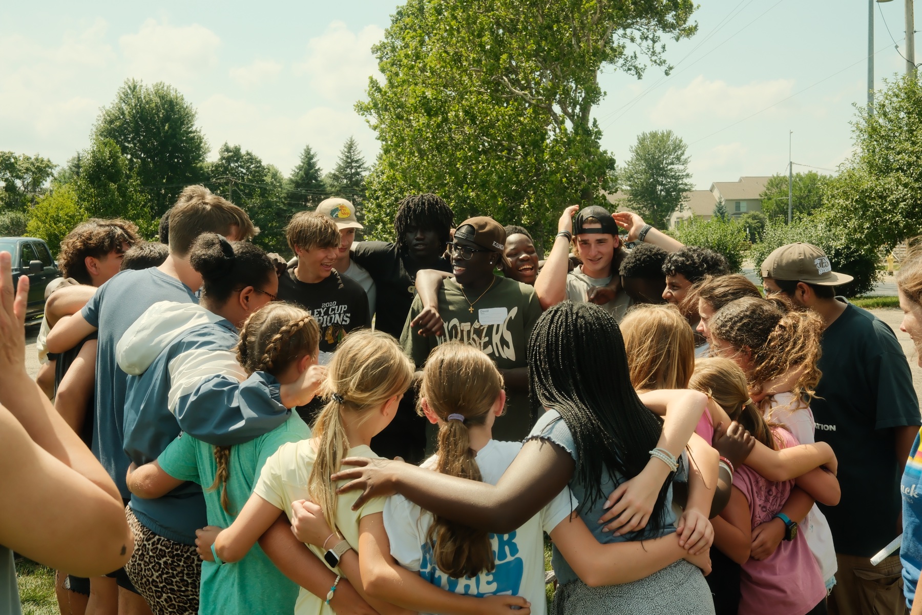 Gospelife Students together at camp